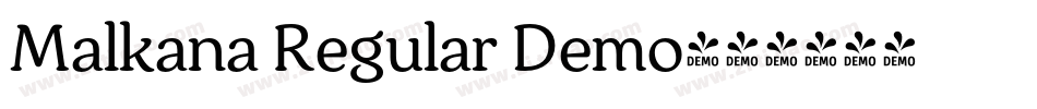 Malkana Regular Demo字体转换